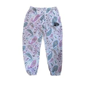 Teddy Fresh Paisley Sweatpat Joggers 100% Cotton Sz M